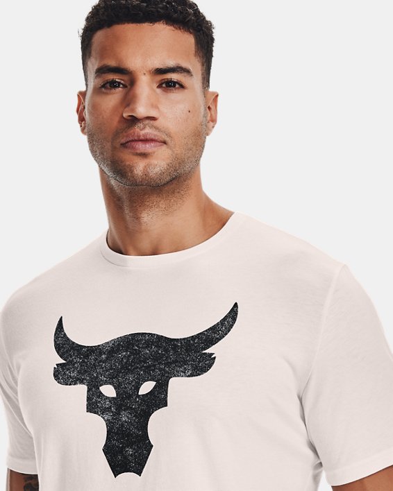 Men's Project Rock Brahma Bull Short Sleeve, White, pdpMainDesktop image number 3